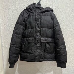 Authentic Abercrombie & Fitch kids boys warm puffer winter jacket size 11/12